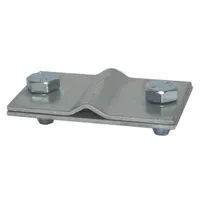 Соединитель проволока-полоса с 2-а болтами, проволока d8-10мм/Полоса 25x4мм, медь (NG3111CU) DKC Jupiter — Соединители