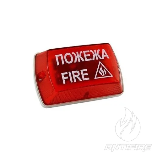 Оповіщувач пожежний звуковий, з функцією візуального світлового індикатора типу "ТОРТИЛА" С-05С-24 