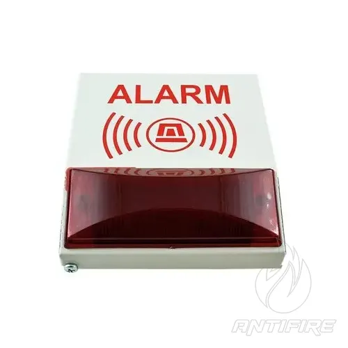 Оповіщувач пожежний звуковий, з функцією візуального світлового індикатора "Гном-1" 