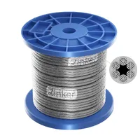 Трос сталевий оцинкований D10 мм 6х37, бухта 100 метрів (StZn) — Провідники