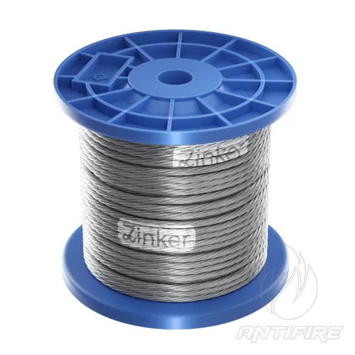 Трос сталевий оцинкований D10 мм 6х37, бухта 100 метрів (StZn)  (фото 4)