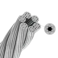 Трос сталевий оцинкований D8 мм 6х19, бухта 100 метрів (StZn) thumb-2