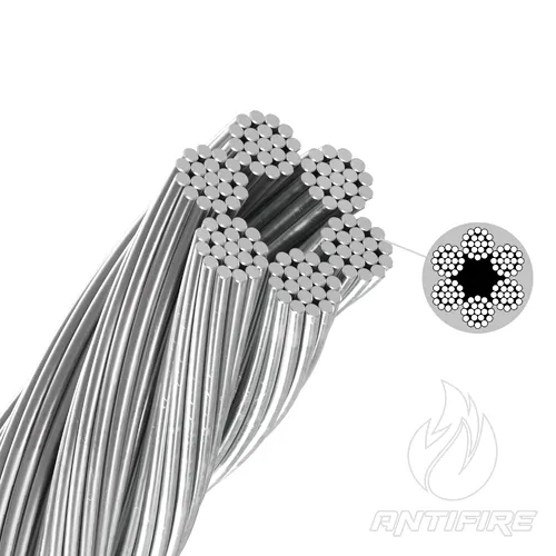 Трос сталевий оцинкований D8 мм 6х19, бухта 100 метрів (StZn)  (фото 2)