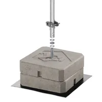 Блискавкоприймач з бетонною основою 4 м (Al) thumb-3