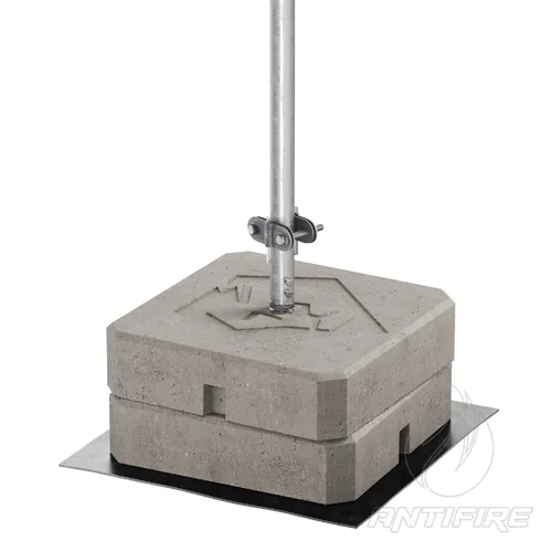 Блискавкоприймач з бетонною основою 4 м (Al)  (фото 2)