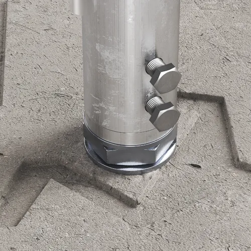 Блискавкоприймач з бетонною основою 4 м (Al)  (фото 5)