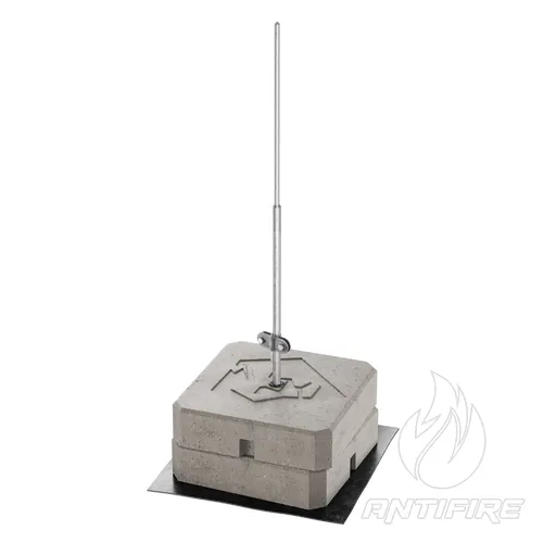 Блискавкоприймач з бетонною основою 3 м (Al) 