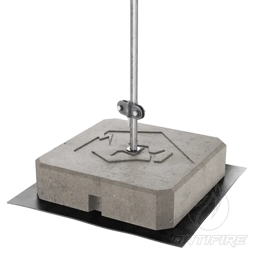 Блискавкоприймач з бетонною основою 2 м (Al)  (фото 2)