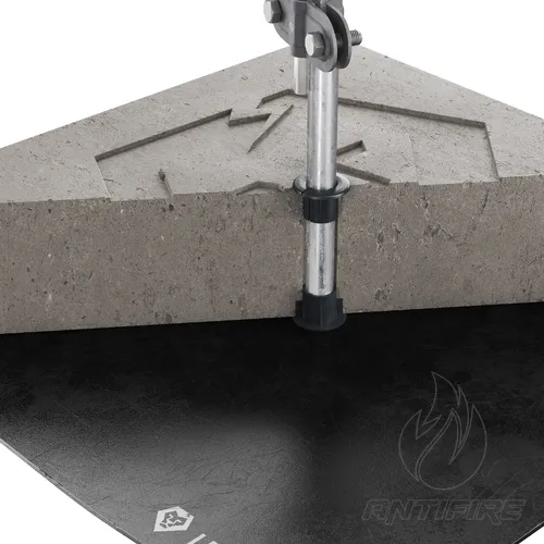 Блискавкоприймач з бетонною основою 2 м (Al)  (фото 7)