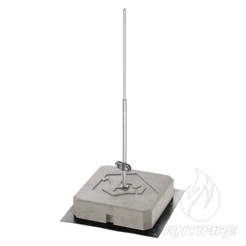Блискавкоприймач з бетонною основою 1,5 м (Al) 