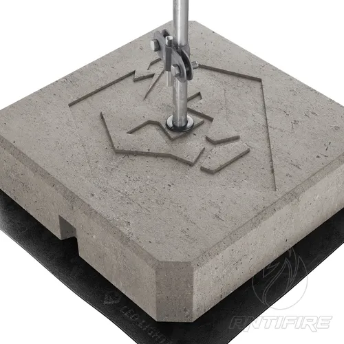 Блискавкоприймач з бетонною основою 1,5 м (Al)  (фото 2)