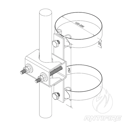 Блискавкоприймач з кріпленням до труби 6 м (Al/Ni)  (фото 8)