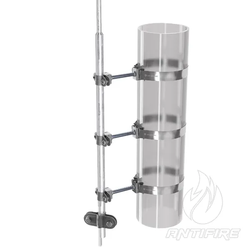 Блискавкоприймач з кріпленням до труби 3 м (Al/Ni)  (фото 2)