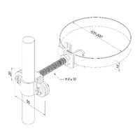 Блискавкоприймач з кріпленням до труби 1,5 м (Al/Ni) thumb-7