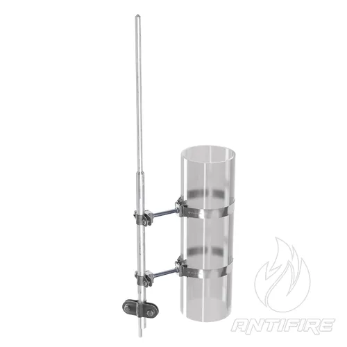 Блискавкоприймач з кріпленням до труби 1,5 м (Al/Ni) 