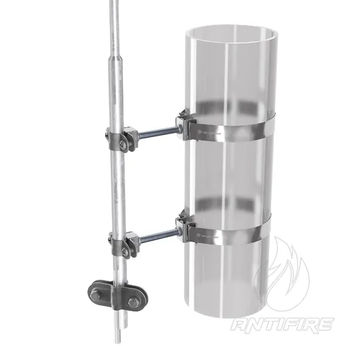 Блискавкоприймач з кріпленням до труби 1,5 м (Al/Ni)  (фото 2)