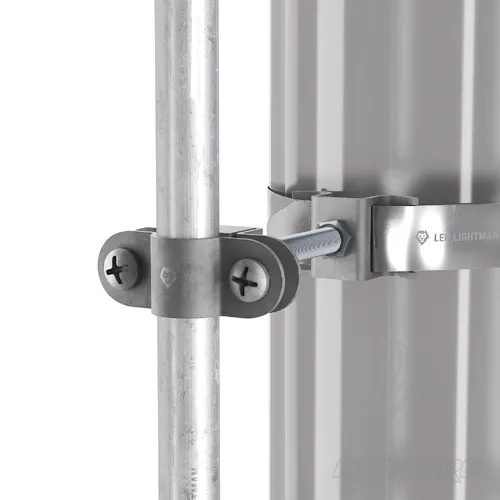 Блискавкоприймач з кріпленням до труби 1,5 м (Al/Ni)  (фото 3)