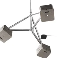 Блискавкоприймач з триногою 8 м (Al/Ni) thumb-3