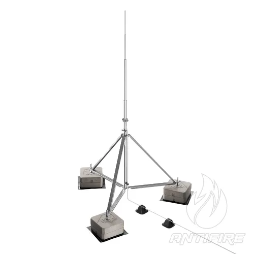 Блискавкоприймач з триногою 6 м (Al/Ni) 