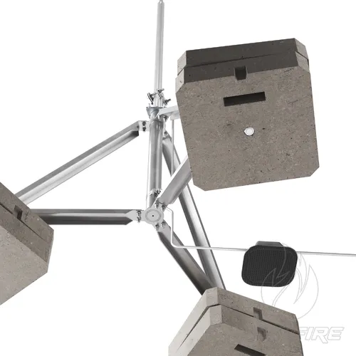 Блискавкоприймач з триногою 5 м (Al/Ni)  (фото 3)