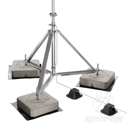 Блискавкоприймач з триногою 4 м (Al/Ni)  (фото 2)