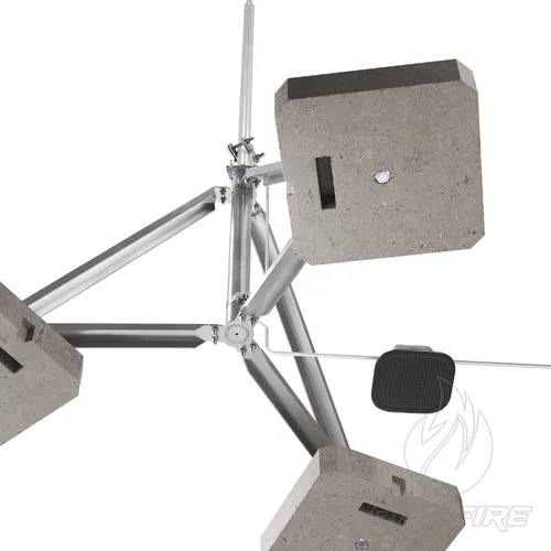 Блискавкоприймач з триногою 4 м (Al/Ni)  (фото 3)