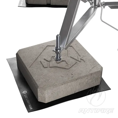 Блискавкоприймач з триногою 4 м (Al/Ni)  (фото 4)