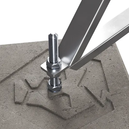 Блискавкоприймач з триногою 4 м (Al/Ni)  (фото 5)