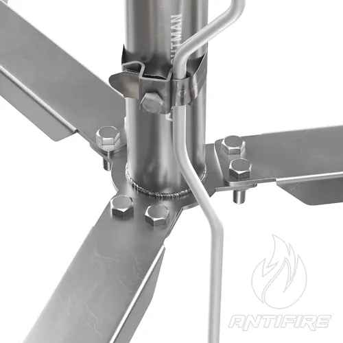 Блискавкоприймач з триногою 4 м (Al/Ni)  (фото 9)