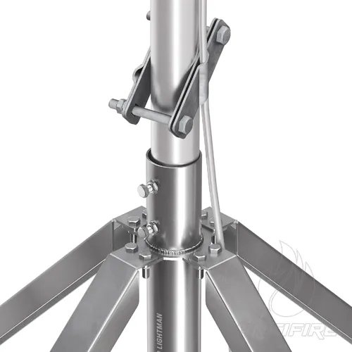 Блискавкоприймач з чотириногою 11 м (Al/Ni)  (фото 7)