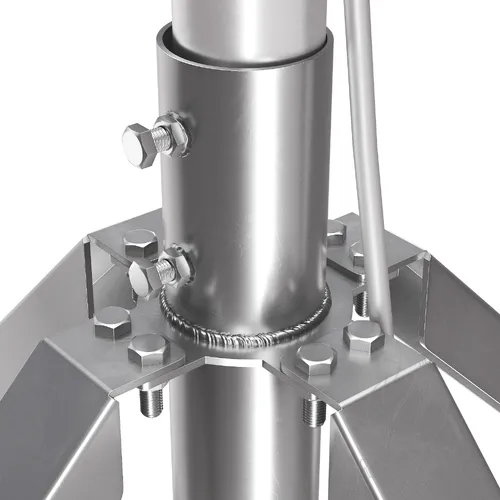 Блискавкоприймач з чотириногою 11 м (Al/Ni)  (фото 8)