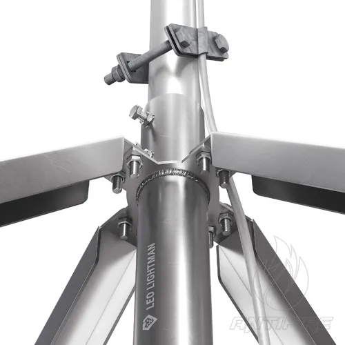 Блискавкоприймач з чотириногою 11 м (Al/Ni)  (фото 9)