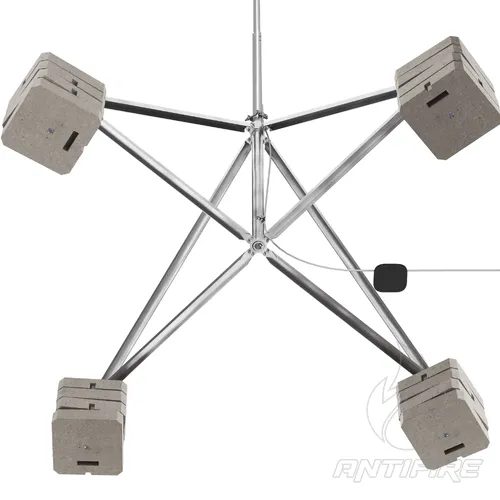 Блискавкоприймач з чотириногою 10 м (Al/Ni)  (фото 3)