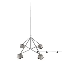 Блискавкоприймач з чотириногою 9 м (Al/Ni) — Блискавкоприймачі