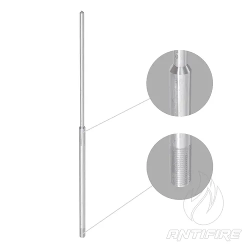 Блискавкоприймач 2 м з різьбою М16 (Al) 