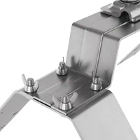 Блискавкоприймач на кутовий гребінь даху 2 м (Ni/Al) thumb-4