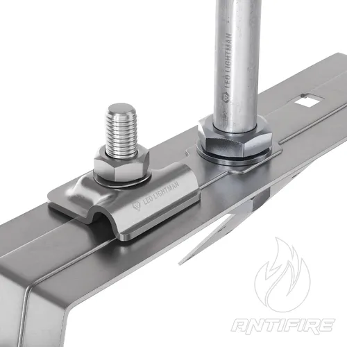 Блискавкоприймач на кутовий гребінь даху 2 м (Ni/Al)  (фото 3)