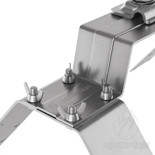 Блискавкоприймач на кутовий гребінь даху 2 м (Ni/Al)  (фото 4)