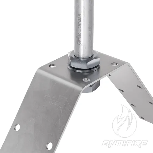 Блискавкоприймач на кутовий гребінь даху 1,5 м (Ni/Al)  (фото 4)