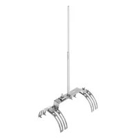 Блискавкоприймач на півкруглий гребінь даху 2 м (Ni/Al) — Блискавкоприймачі