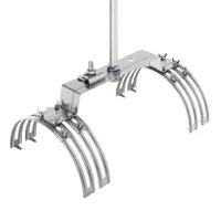 Блискавкоприймач на півкруглий гребінь даху 2 м (Ni/Al) thumb-2