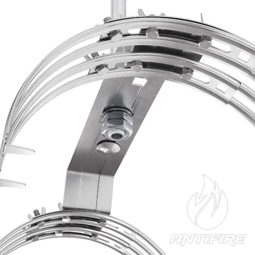 Блискавкоприймач на півкруглий гребінь даху 2 м (Ni/Al)  (фото 6)