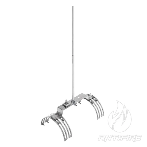 Блискавкоприймач на півкруглий гребінь даху 1,5 м (Ni/Al) 