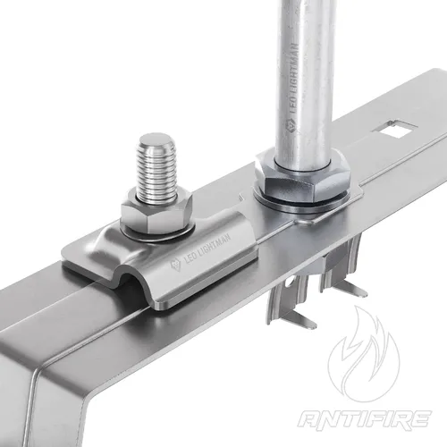 Блискавкоприймач на півкруглий гребінь даху 1,5 м (Ni/Al)  (фото 4)