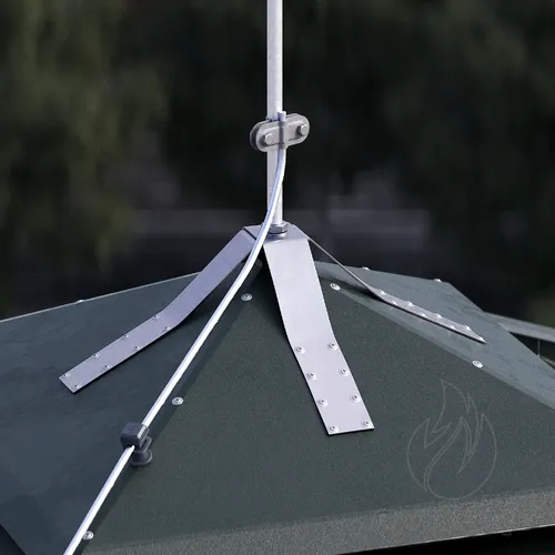 Блискавкоприймач на чотирьохскатний дах 1,5 м (Al/Ni)  (фото 4)