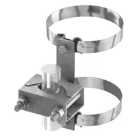 Хомут подвійний для блискавкоприймача до труби (Ni) — Комплектуючі