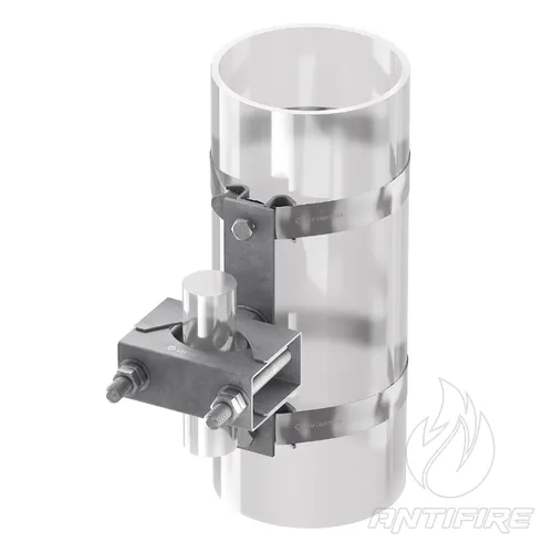 Хомут двойной для молниеприемника к трубе (Ni)  (фото 2)