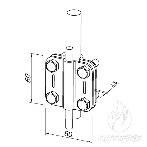 204011 З'єднувач Quadro 2 пл. (StZn)  (фото 5)