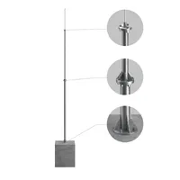 Окремостоячий блискавкоприймач 8 м (StZn/Al) — Блискавкоприймачі