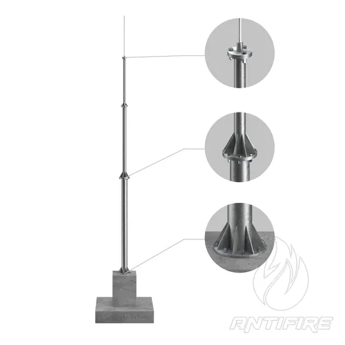 Окремостоячий блискавкоприймач 6 м (StZn/Al) 